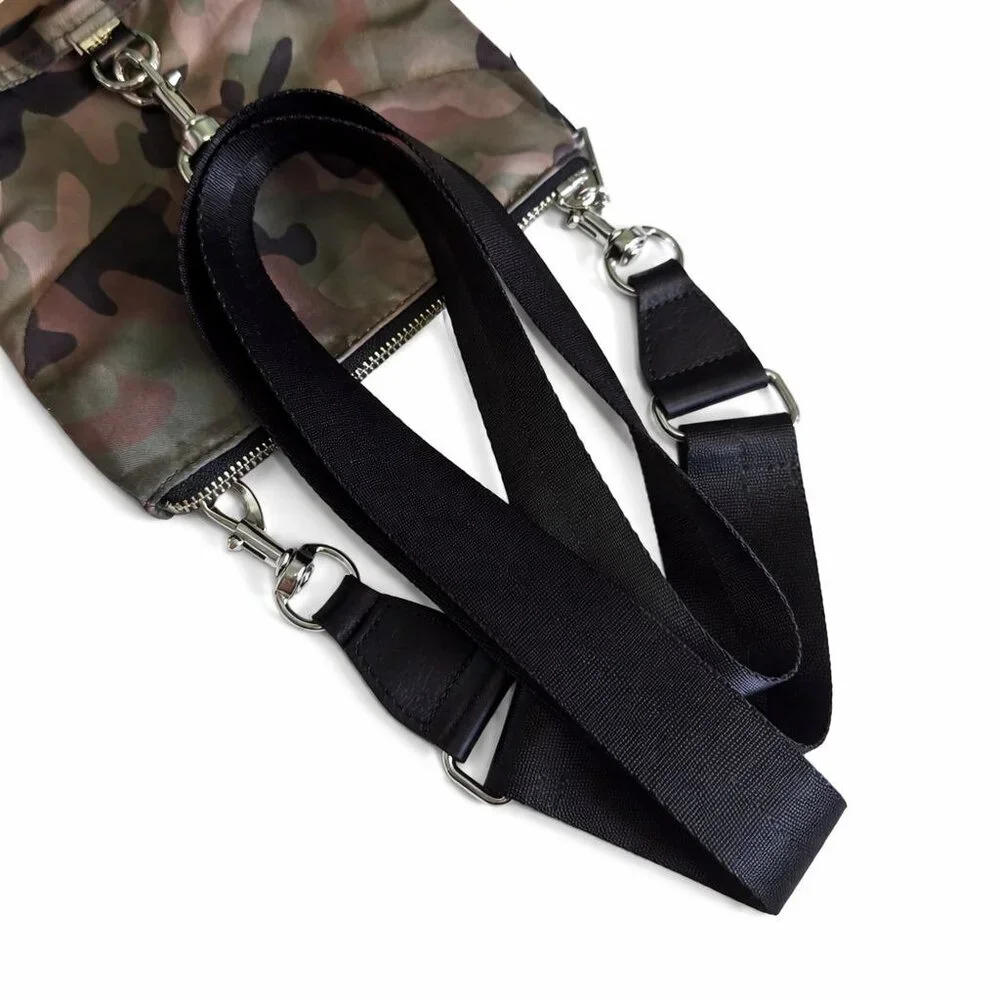 Rebecca Minkoff Camo Flap Heavy Silver Metal Crossbody Bag - Picture 2 of 4